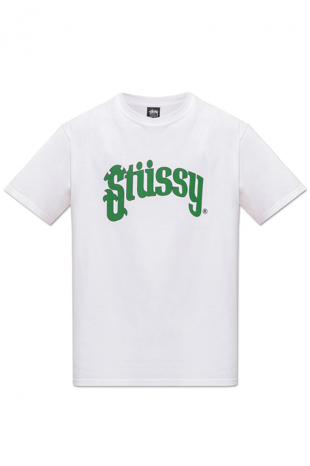 Hvid stussy discount t shirt